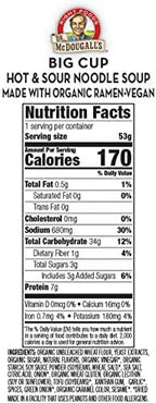 Dr. McDougall's Vegan Hot & Sour Ramen, 1.9 Ounce