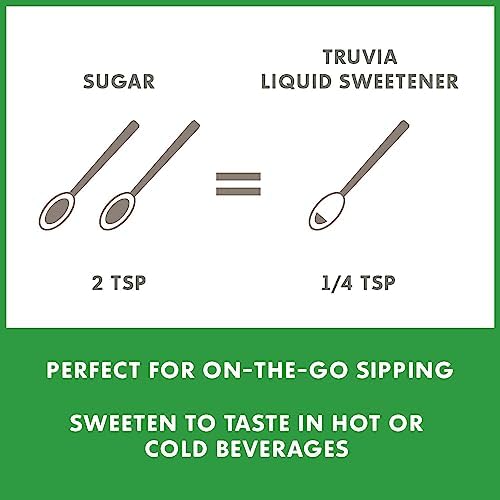 Truvia Zero-Calorie Liquid Sweetener from the Stevia Leaf, 2.7 Fl Oz bottle, Original flavor (Pack of 1)