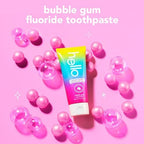 Hello Unicorn Sparkle Kids Toothpaste with Fluoride, Bubble Gum Toothpaste, 4.2 Oz Tube (Pack of 3)