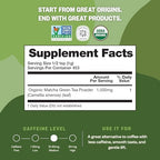 FGO Organic Matcha Green Tea Powder, Japanese Culinary Grade for Cooking, Baking, and Smoothies, 4 Ounce Resealable Bag, Packaging May Vary (Pack of 1)