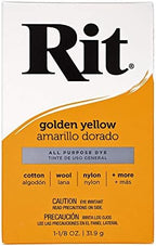 All Purpose Concentrated Rit Dye Powder Multi-Packs for Clothing, Décor, and Crafts – Golden Yellow (1 Pack)