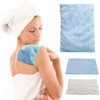 Microwavable Heating Pad, Moist Heat Pad for Pain Relief, Cramp, Menstrual, Tension and Stress, Heat Compress Wrap for Neck, Back, Shoulder, Muscle, Abdomen, Joint (1 S Blue)