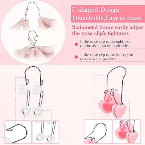 Nuanchu 7 Pieces Nose up Lifting Shaper Clips Set Nose Bridge Reduction Tool Silicone Lifter Beauty Clip Tools for Wide Low Curved Big