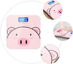Cartoon Digital Weight Scale USB Rechargeable Electronic Body Weight Measuring Scale for Home Use with High Precision and Lovely Design