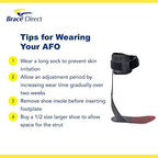 Elite Spiral AFO Rehabilitator for Active Individuals- Lightweight Carbon Fiber Ankle Foot Orthosis for Drop Foot, Mild to Moderate Ankle Instability and Limb Spasticity, Gait Assistance PDAC L1951