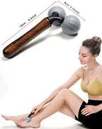 Relax Massage Roller - Body Massage Tools Myofascial Trigger Points Reduce Muscle Soreness Tightness Leg Cramps for Circulation, Stress, Arthritis and Hand Pain Relief & Recovery (Grey)