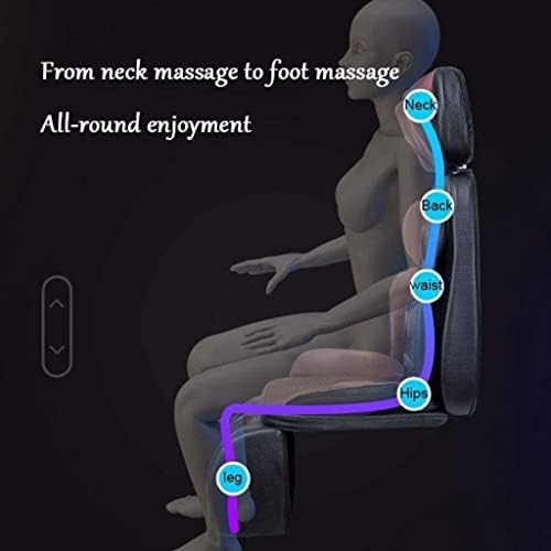 Back and Neck Massager with Heat, Vibrating Massage Seat Cushion, Electric Body Massager Helps Relieve Stress and Fatigue for Neck (Brown)