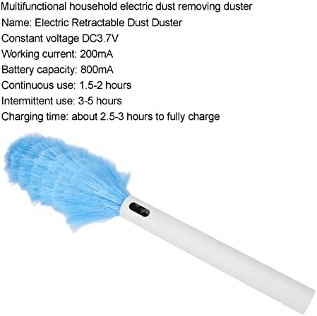 Electric Feather Duster, Electric Microfiber Feather Duster for Household dust and vacuuming, Cleaning Brush Tools for Window Blinds Furniture