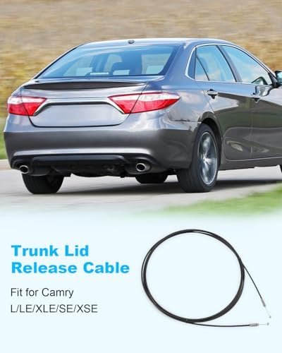 Trunk Lid Release Cable 912-702 Fit for Camry L 2012-2014, XSE 2015-2017, Fit for Camry LE XLE SE 2012-2017 Replace 6460706191 6460706190