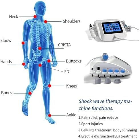 Extracorporeal Shock Wave Therapy Machine Shockwave Therapy Machine for Joint and Muscle Pain Relief, Treatment, Muscle and Bone Tissue Regeneration