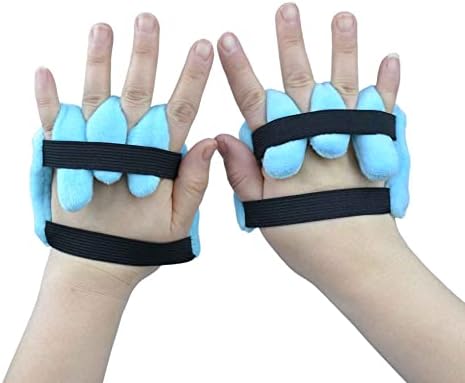 rainbowstar 1 Pair Palm Protector with Finger Separators for Contracture Prevention Pad Comfortable Hand Cushion