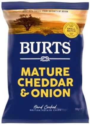 Burts Potato Chip Vintage Cheddar and Green Onion 5.3 OZ (Pack of 3)