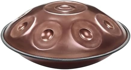 Handpan Steel Drum Instrument 440Hz 10 Notes in D Minor 22inches Handmade, Percussion Instrument