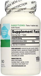 365 by Whole Foods Market, MSM 1000Mg, 90 Tablets