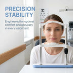 Adjustable Optometry Chin Rest Bracket, Vision Training Forehead Support with 135-235mm Height Adjustment, Ergonomic Curved Design, Optical Instrument Chin Rest, for Optical Shops
