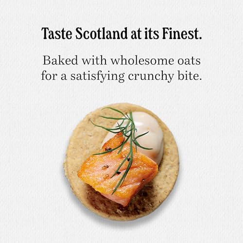 Walker's Shortbread Highland Oat Crackers, Scottish Crackers, 9.9 Oz Box (Pack of 6)