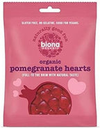 Biona Organic Vegan Pomegranate Hearts 75g-10 Pack