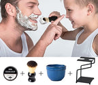 dgudgu Shaving Brush And Bowl Straight Razor Shaving Kit Shaving Bowl And Brush Set Shaving Brush Kit Shaving Cream Bowl Shaving Mug And Brush Set For Men Contain Cup,Brush,Razor Stand,Soap