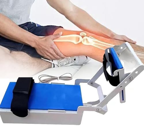 Electric Lower Limbs Rehabilitation Trainer, Adjustable 0-170° Knee Ankle Recovery Device with Remote Control for 2-Way Training, Ideal for Post-Surgery Or Injury Rehabilitation