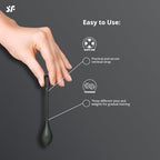Satisfyer Yoni Power 2 Kegel Balls - Kegel Exercise Weights, Ben Wa Balls, Pelvic Floor Training, Tightening, Ideal for Beginners, 3-Piece Set (Black)