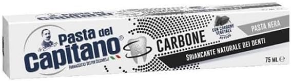 Pasta del Capitano Carbone Whitening Black Toothpaste 100ml 3.38fl.oz