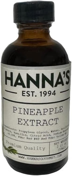 Hanna's Pineapple Extract, Premium Quality, 2 fl oz