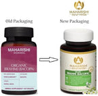Maharishi Ayurveda Organic Brahmi (Bacopa)– 500 mg, 60 Tabs – Herbal Supplement that Supports Focus, Memory, Concentration & Cognitive Health.| Non-GMO | Certified Organic*