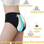 Period Underwear for Teens Cotton Girls 30ML Heavy flow Absorbent Menstrual Panties Leak Proof Panty Period Panties Teen