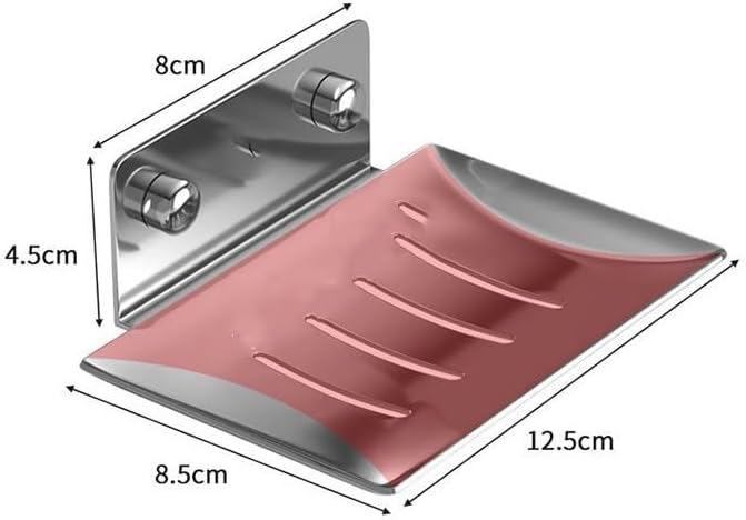 Wall Mounted Soap Box Drain Holder Storage Rack Sponge(D)