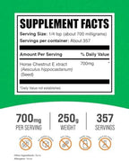 BulkSupplements.com Horse Chestnut Extract Powder - Horse Chestnut Supplement, Herbal Supplement - Gluten Free, 700mg per Serving, 250g (8.8 oz) (Pack of 1)