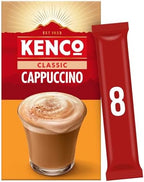 Kenco Cappuccino Instant Coffee Sachets 8x14.8g (Pack of 5, Total 40 Sachets, 592g)