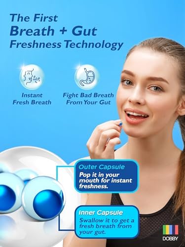 PaperMints CoolCaps - Instant Fresh Breath Mints Sugar-Free, 10 x Tubes of 18 capsules Extreme Bad Breath Treatment for Adults, Breath Freshener Pearls for Halitosis Keto-Friendly Peppermint - total 180 units