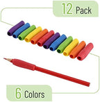 Mr. Pen- Pencil and Pen Grips, Colorful, 12 Pack, Pencil Grips for Adults, Rubber, Ergonomic, Pen Gripper