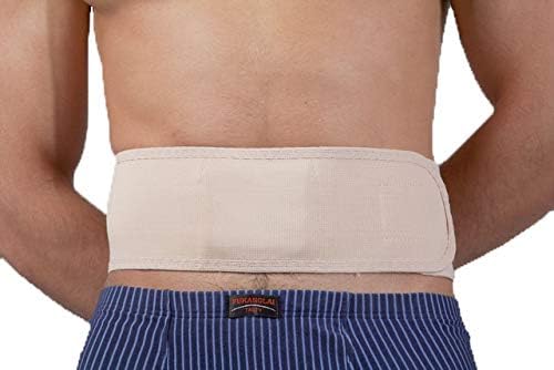 Umbilical Ventral Belt Hernia Reduction Binder With Navel Pad, Abdominal Support for men and women. Hernia support comfort band and bandage. (#4 for Waist Circumference: 37-41 inch (95-105 cm))
