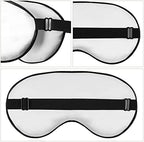 Custom Eye Mask for Men Women Personalized Sleep Mask Add Your Photo Text Logo Adjustable Strap Eyeshade for Sleeping Travel Work, PureBlack