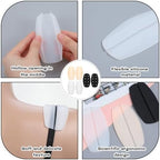 6Pcs Silicone Bra Strap Cushions, Anti Slip Bra Strap Pads for Women, 3 Colors Bra Strap Holders to Prevent Slipping And Relieve Discomfort, Gel Pads for Bra Straps