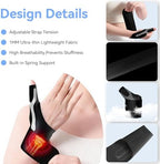 Thumb Wrist Brace 1 Pair for Arthritis Pain Relief, Thumb Spica Splint for Trigger Thumb, De Quervain’s Tenosynovitis & Tendinitis, Waterproof Adjustable Compression Stabilizer Support for Men Women Left Right Hand（M, Black）