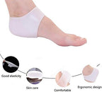 Silicone Heel Cushion 2 Pairs (4 pcs), Plantar Fasciitis Foot Sleeve, Comfortable Protective Heel Protector to Instantly Relieve Pain and Pressure, Protect Bone & Heel Spurs