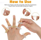 24 Pcs Acupressure Rings, 12 Colors Finger Massager Silent Spiky Sensory Rings Fidget Sensory Massager Stocking Stuffers Gifts for Women Men Office Home Fingers Stress(Gold Silver)