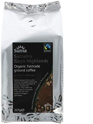 Suma Sumatra Ground Coffee 227g (Pack of 6)