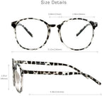 VisionGlobal Blue Light Blocking Glasses for Women Men, Oval Frame Computer Reading Glasses(Leopard,+2.00 Magnification)