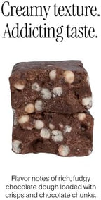 David High Protein Bars - 0g of Sugar, Low Carb, Gluten Free - 28g of Protein, 150 Calories - On-The-Go Snack - Fudge Brownie Flavor, Pack of 12