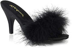 Pleaser Fabulicious Women's Amour-03 Marabou Slipper