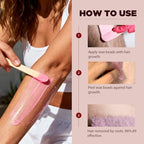 Hard Wax Hair Removal Beads - Painless Waxing for Sensitive Skin, Full Body Wax Beans with 20 Sticks for Women Men Bikini Brazilian, Armpit, Home Use (Rose, 1.1lb/17.6oz)