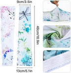 hoyuwak 2 pairs of Flower Garden Arm Sleeves for Women - UPF50+ Sun Protection, Cooling & Stretchy, Artistic Butterfly & Floral Design, Perfect for Gardening, Sports, Travel, Gift Ideas