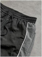 SHENHE Men's Y2k Wide Leg Color Block Baggy Parachute Pants Hip Hop Track Trousers Streetwear