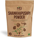 MB Herbals Shankhapushpi Powder 8 oz (227 Gram) | Shankhpushpi Powder | Convolvulus pluricaulis | Herbal Suppplement