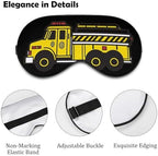 Fire Truck Soft Sleep Eye Mask Light Blocking Blindfold Night Masks for Sleeping Travel