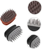 FOMIYES Ergonomic Design Hair Massage Brush Head Scrubber Brush for Scalp Cleansing Shampoo Massage
