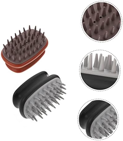 FOMIYES Ergonomic Design Hair Massage Brush Head Scrubber Brush for Scalp Cleansing Shampoo Massage